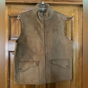 Lauren Ralph Lauren Brown Suede Vest